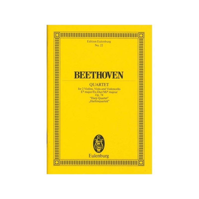 STREICHQUARTETT ES-DUR OP.74 "HARP QUARTET"