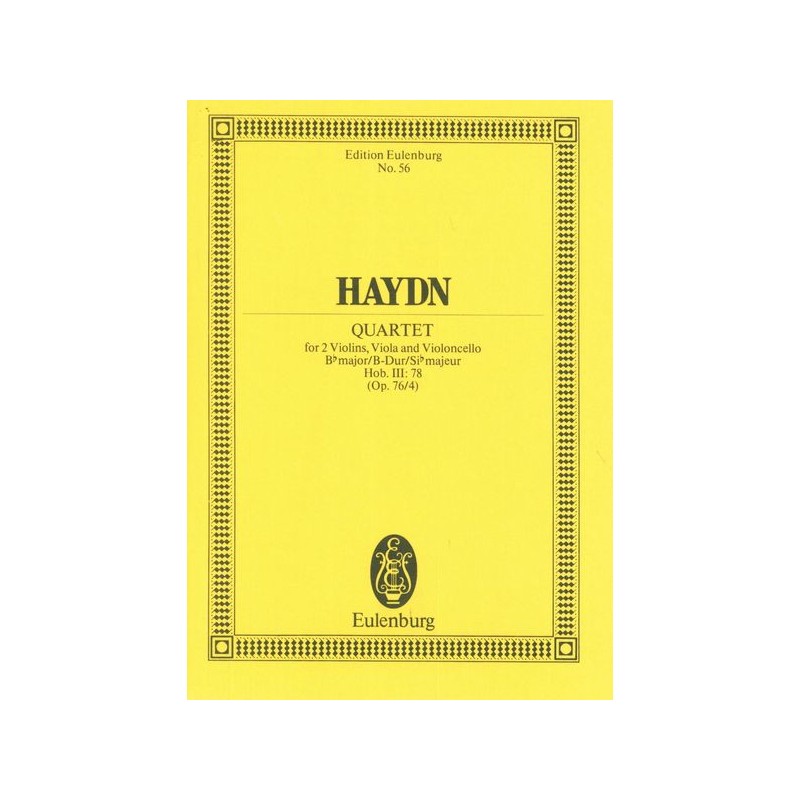 STREICHQUARTETT B-DUR OP.76/4