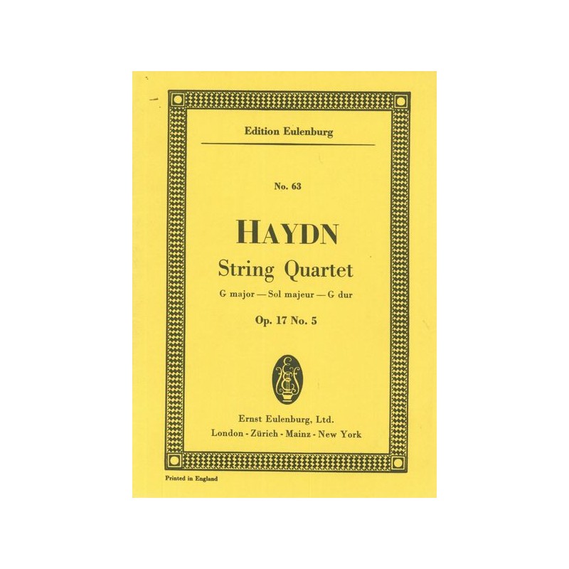 STREICHQUARTETT G-DUR OP.17/5