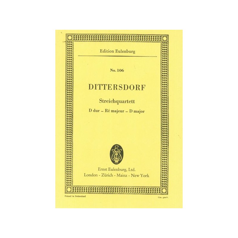 STREICHQUARTETT D DUR