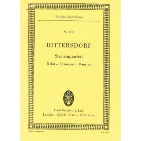 STREICHQUARTETT D DUR