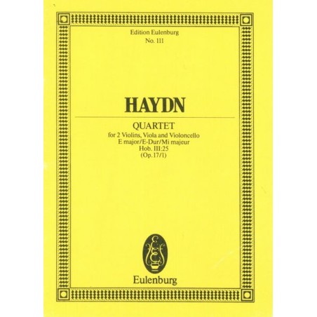 STREICHQUARTETT E-DUR OP.17/1
