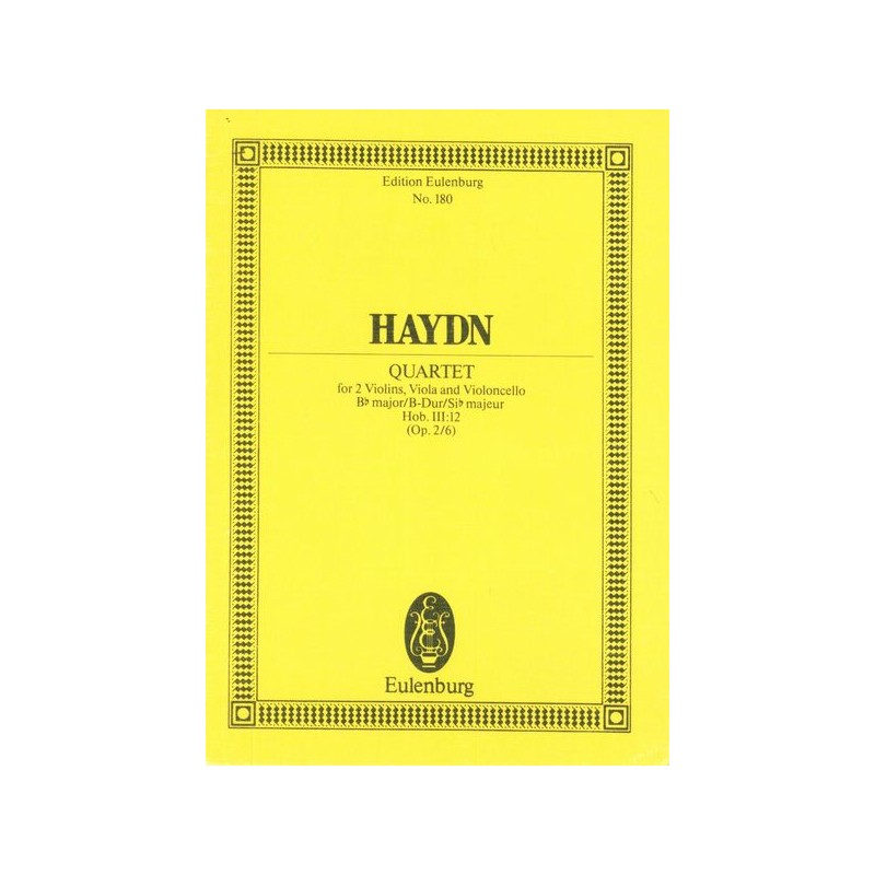 STREICHQUARTETT B-DUR OP.2/6