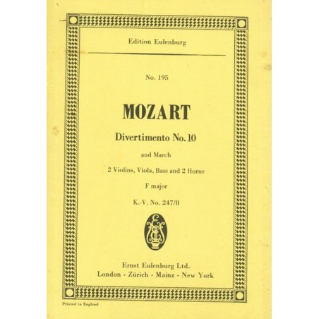 DIVERTIMENTO 10 FA M KV.247-248