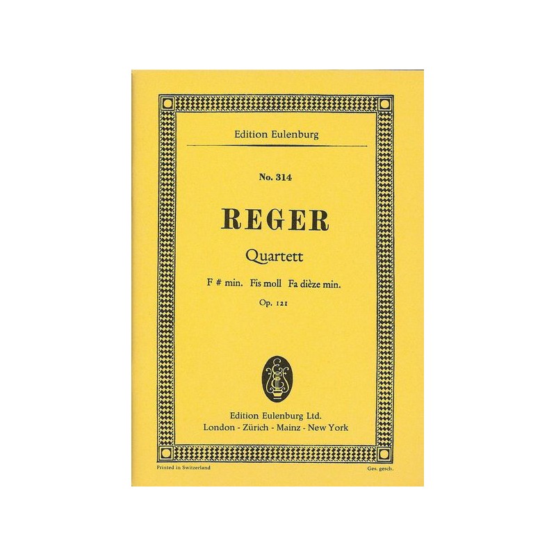 STREICHQUARTETT F-MOLL OP.121
