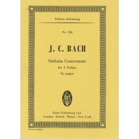 SINFONIA CONCERTANTE FOR 2 VIOLINS ES DUR