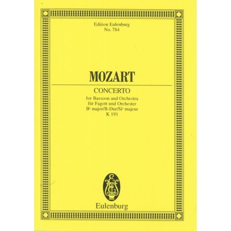 FAGOT CONCERTO B-DUR K.191