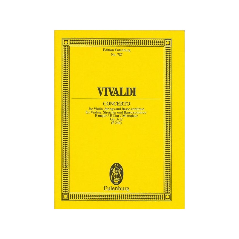 VIOLINZONZERT 12 E DUR