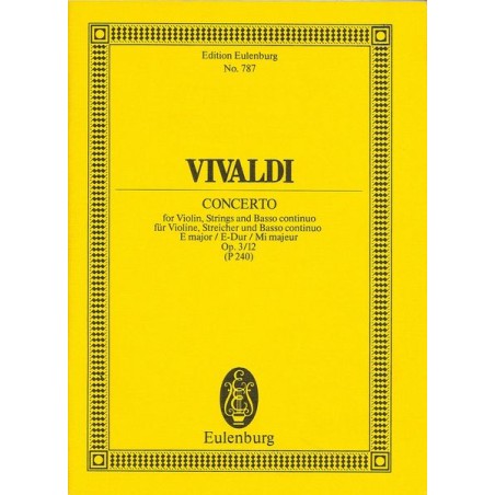 VIOLINZONZERT 12 E DUR