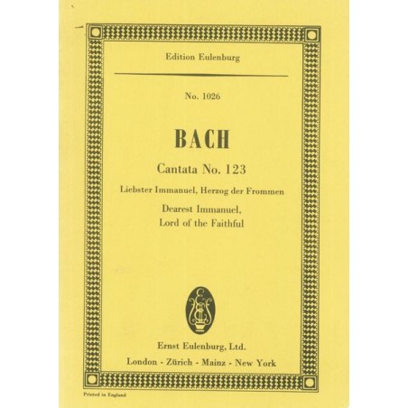 CANTATA 123 "LORD OF THE FAITHFUL"