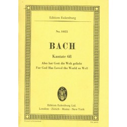CANTATA 68 "FOR GOD HAS LOVED THE WORLD SO WELL"