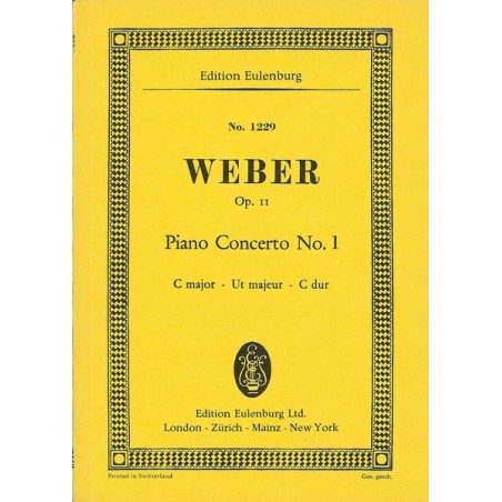 KLAVIERKONZERT 1 C-DUR OP.11