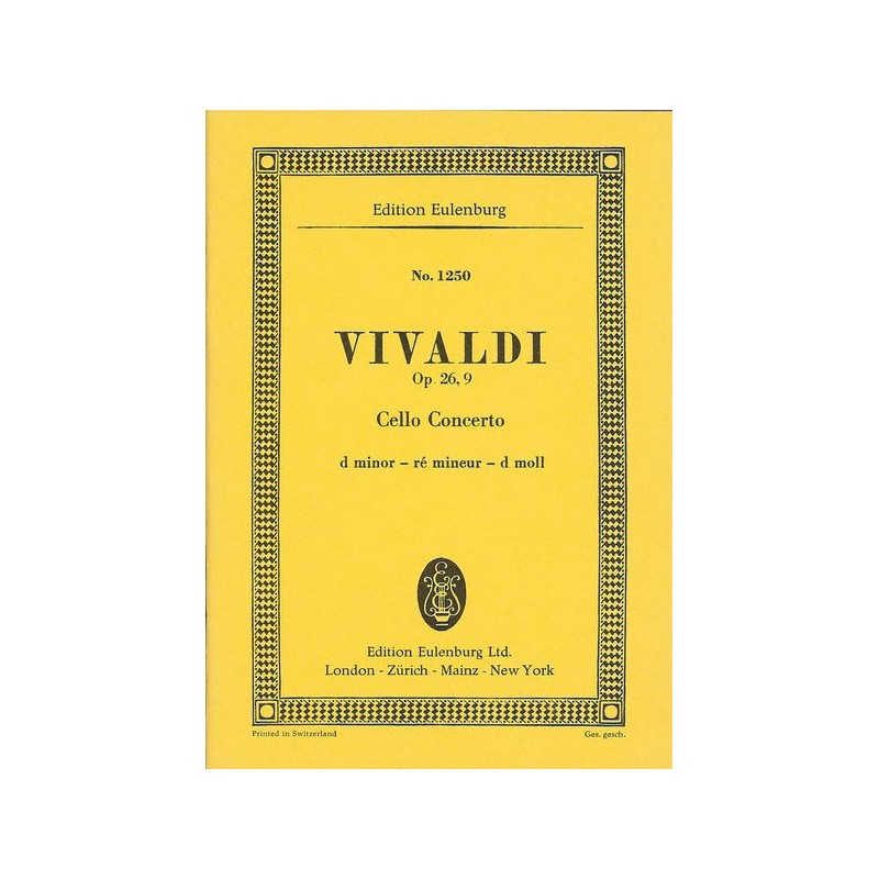 VIOLONCELLOKONZERT D-MOLL OP.26/9