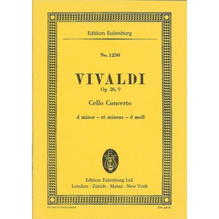 VIOLONCELLOKONZERT D-MOLL OP.26/9