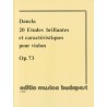 20 ETUDES BRILLANTES ET CARACTERISTIQUES OP73